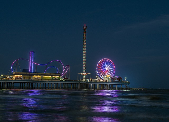 county fair in the night sky