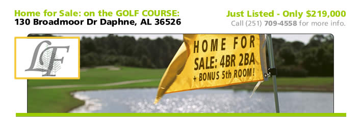 Daphne AL Home for Sale on Golf Course Lake Forest Daphne Alabama